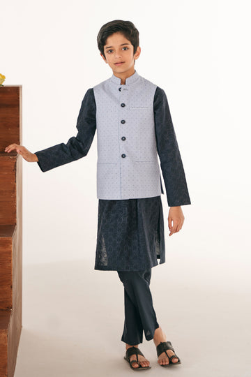 Striped Blue Waistcoat